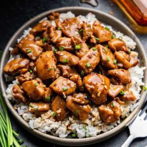 Saucy Bourbon Chicken